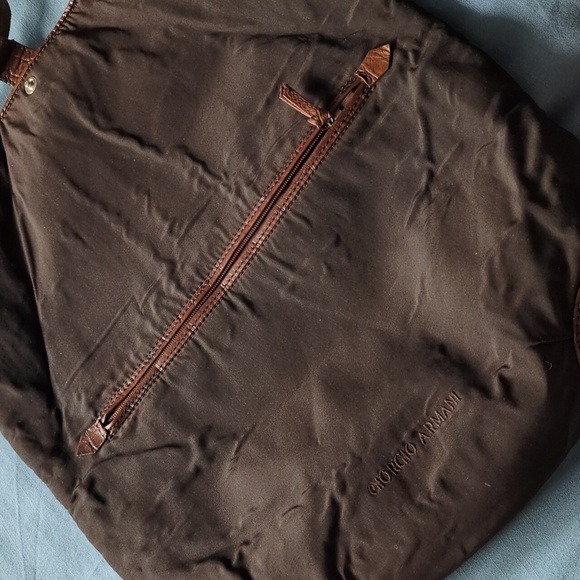 Giorgio Armani Brown Backpack with Structured Design - Picture 11 of 11